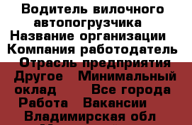 Водитель вилочного автопогрузчика › Название организации ­ Компания-работодатель › Отрасль предприятия ­ Другое › Минимальный оклад ­ 1 - Все города Работа » Вакансии   . Владимирская обл.,Муромский р-н